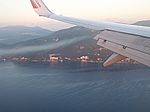 Im Landeanflug vom Meer her.
